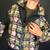VINTAGE CRAZY PRINT TRACK JACKET - XL - Vintique Clothing