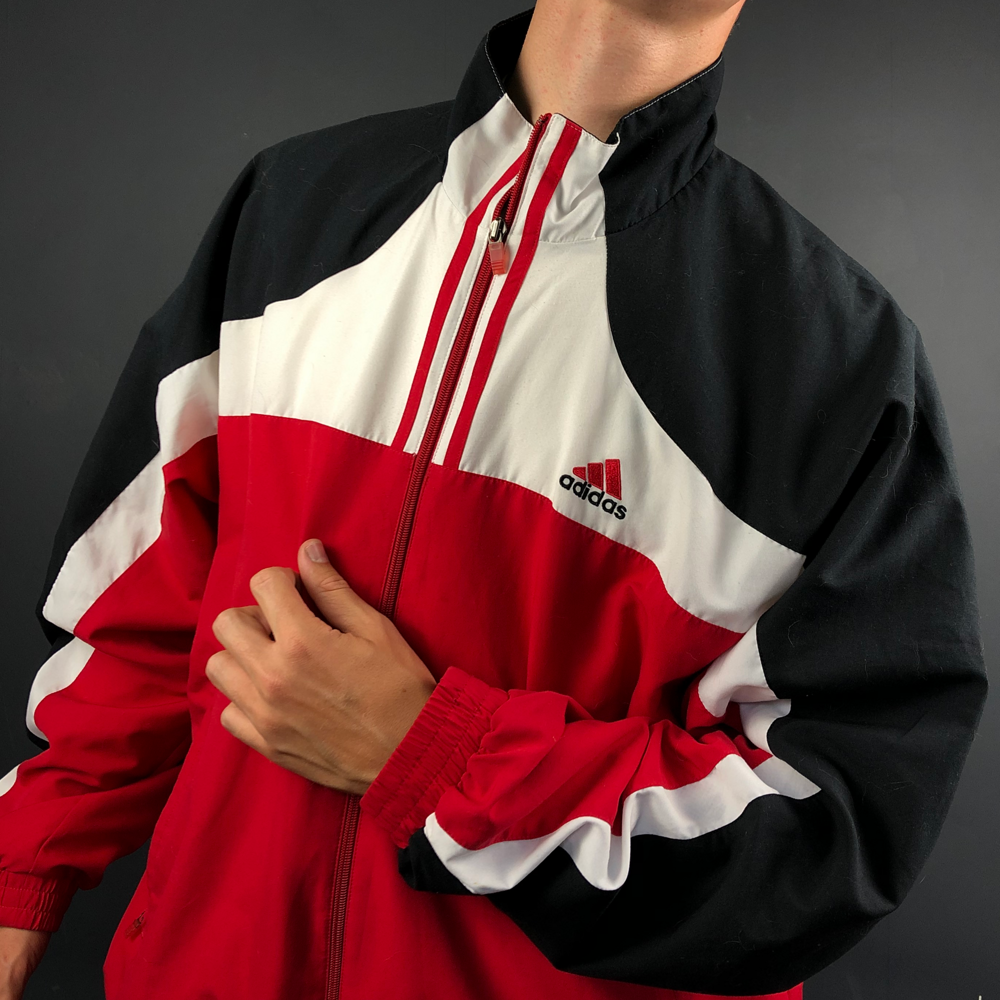 Vintage 90’s Adidas Track Jacket - XL - Vintique Clothing