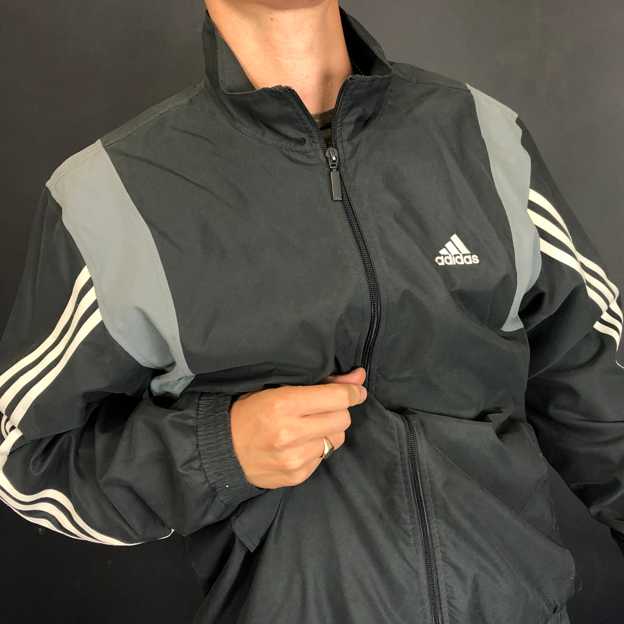 Vintage Adidas Track Jacket - Large - Vintique Clothing