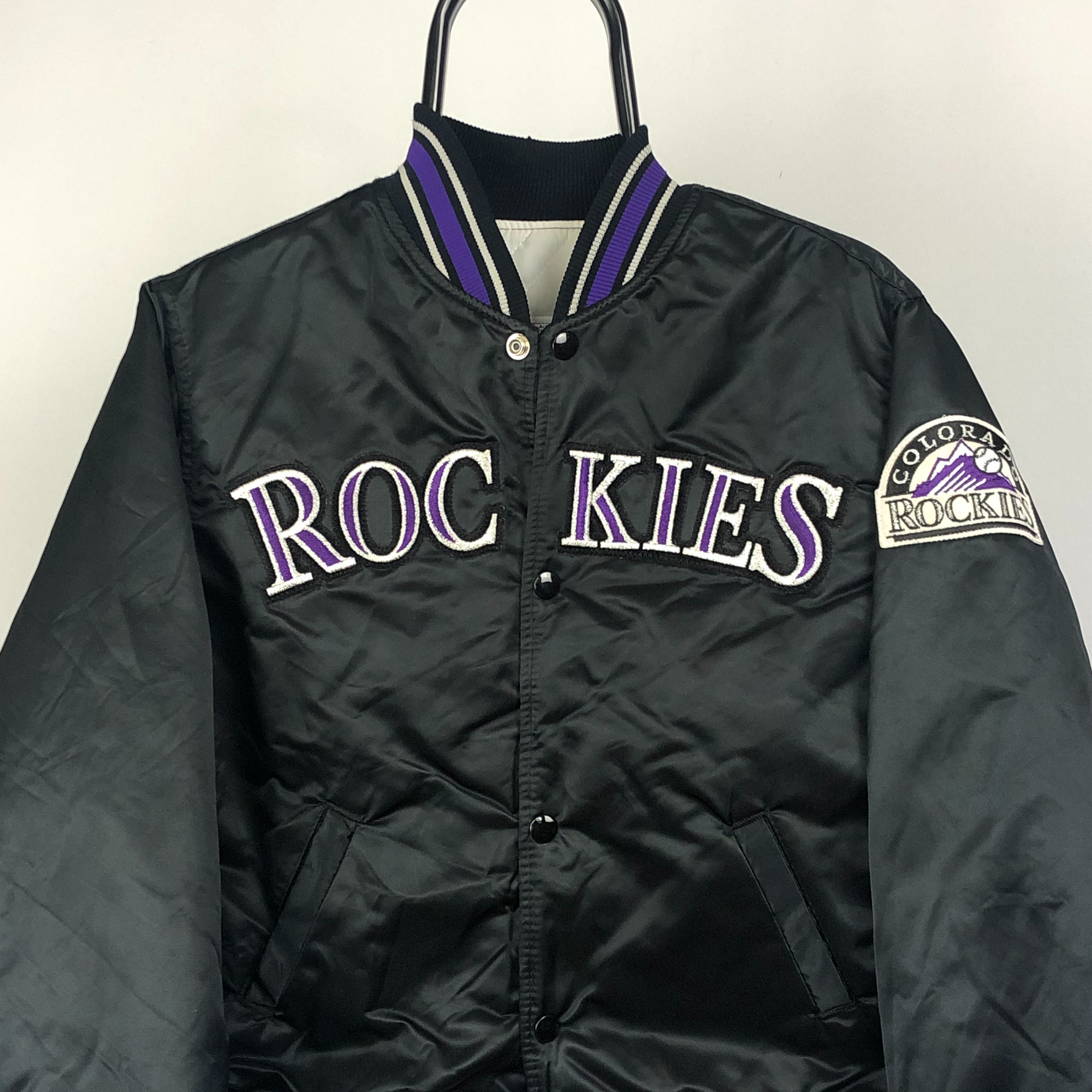Vintage Colorado Rockies Starter Varsity Jacket - Men's Small/Women's Medium