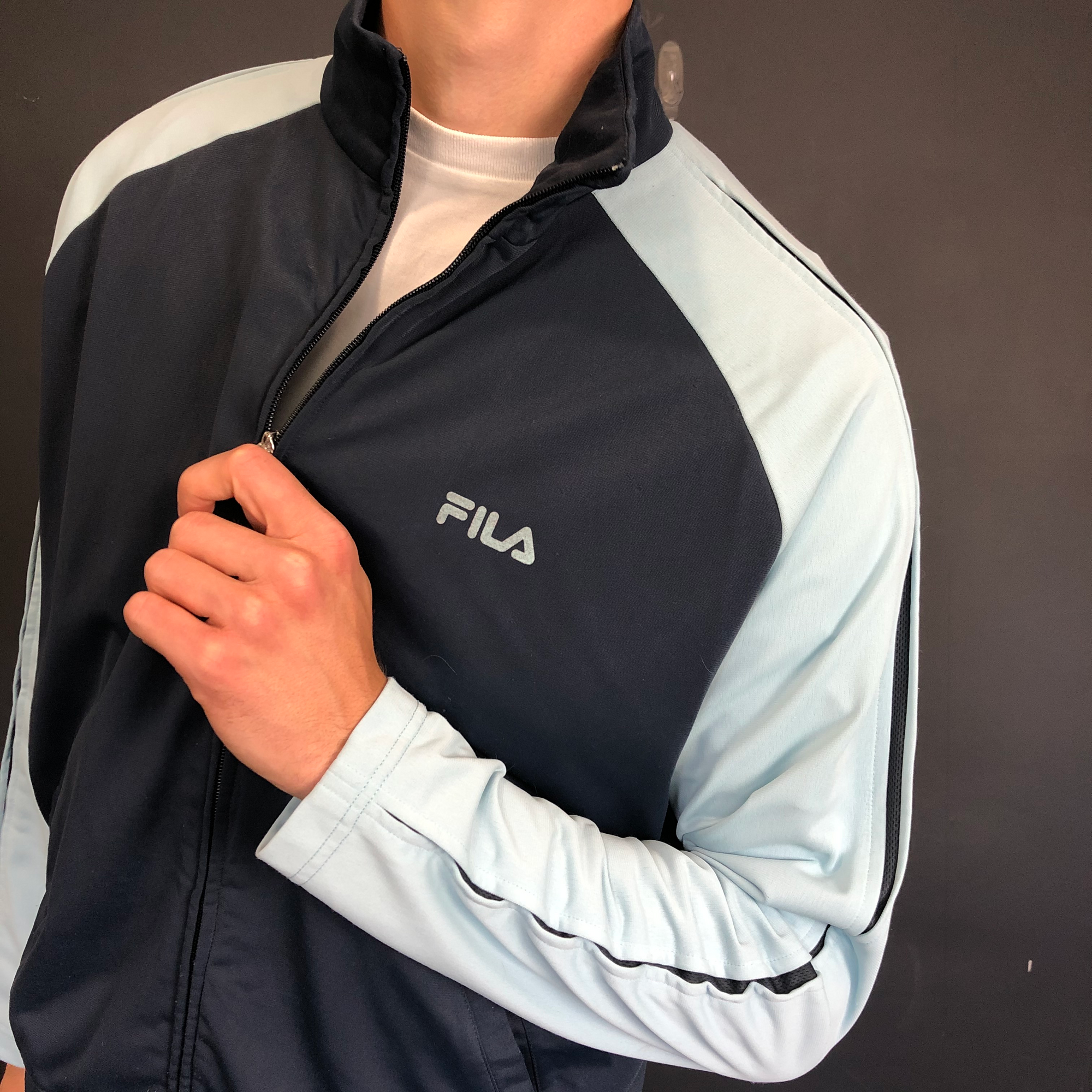 90s Vintage Fila Track Jacket - Large - Vintique Clothing