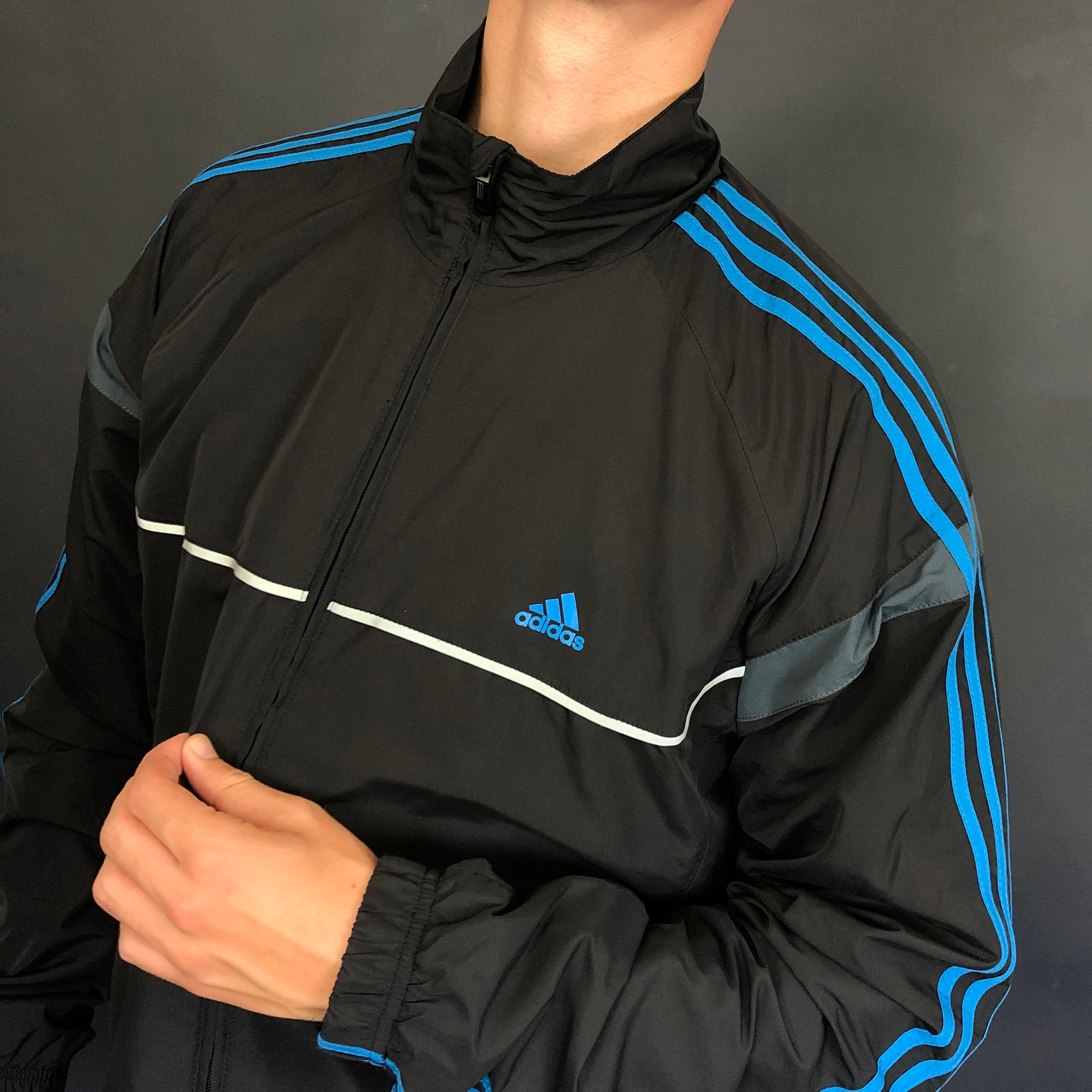 Vintage Adidas Track Jacket - Large - Vintique Clothing