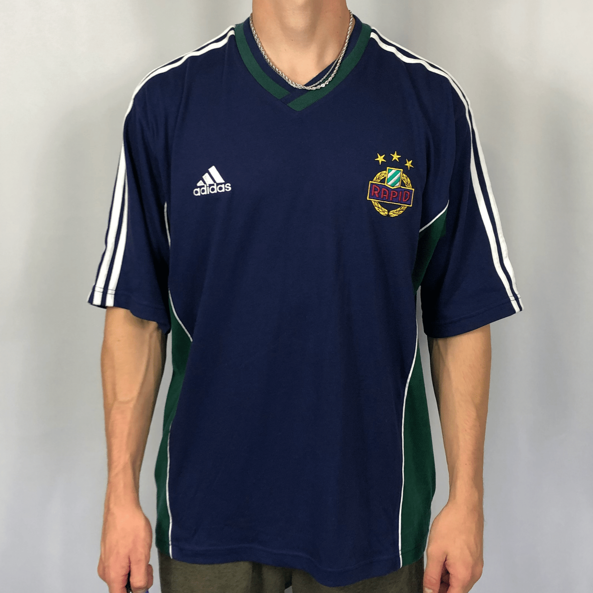 Vintage Adidas SK Rapid Wien T-Shirt - XL - Vintique Clothing