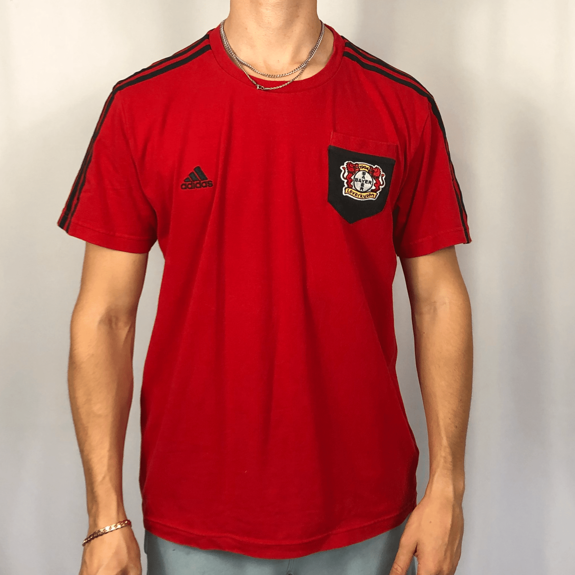 Vintage Adidas Bayer 04 Leverkusen T-Shirt - Large - Vintique Clothing