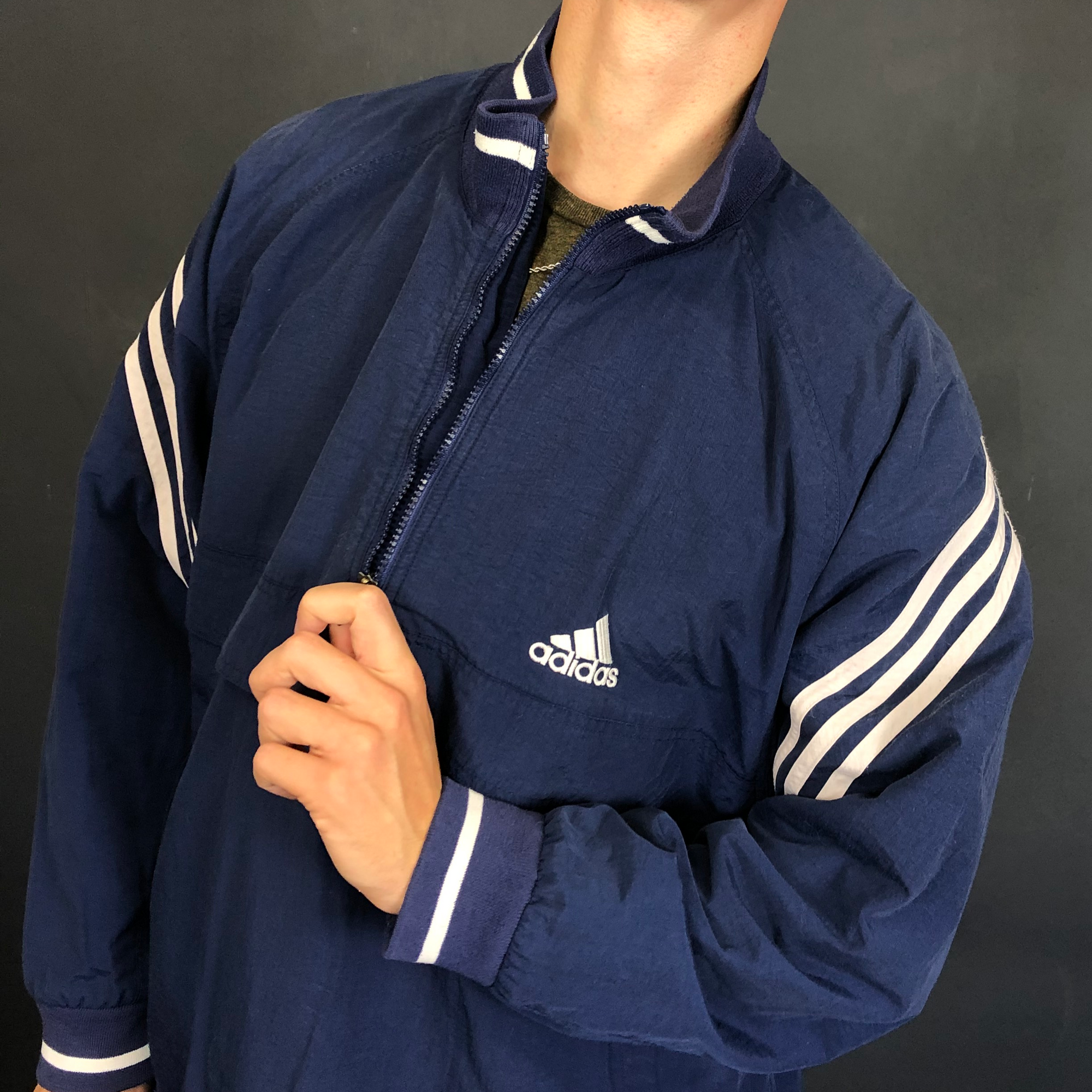 Vintage Adidas Track Jacket - Large - Vintique Clothing