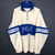 Vintage ‘Polo’ Fleece in White & Blue - Vintique Clothing