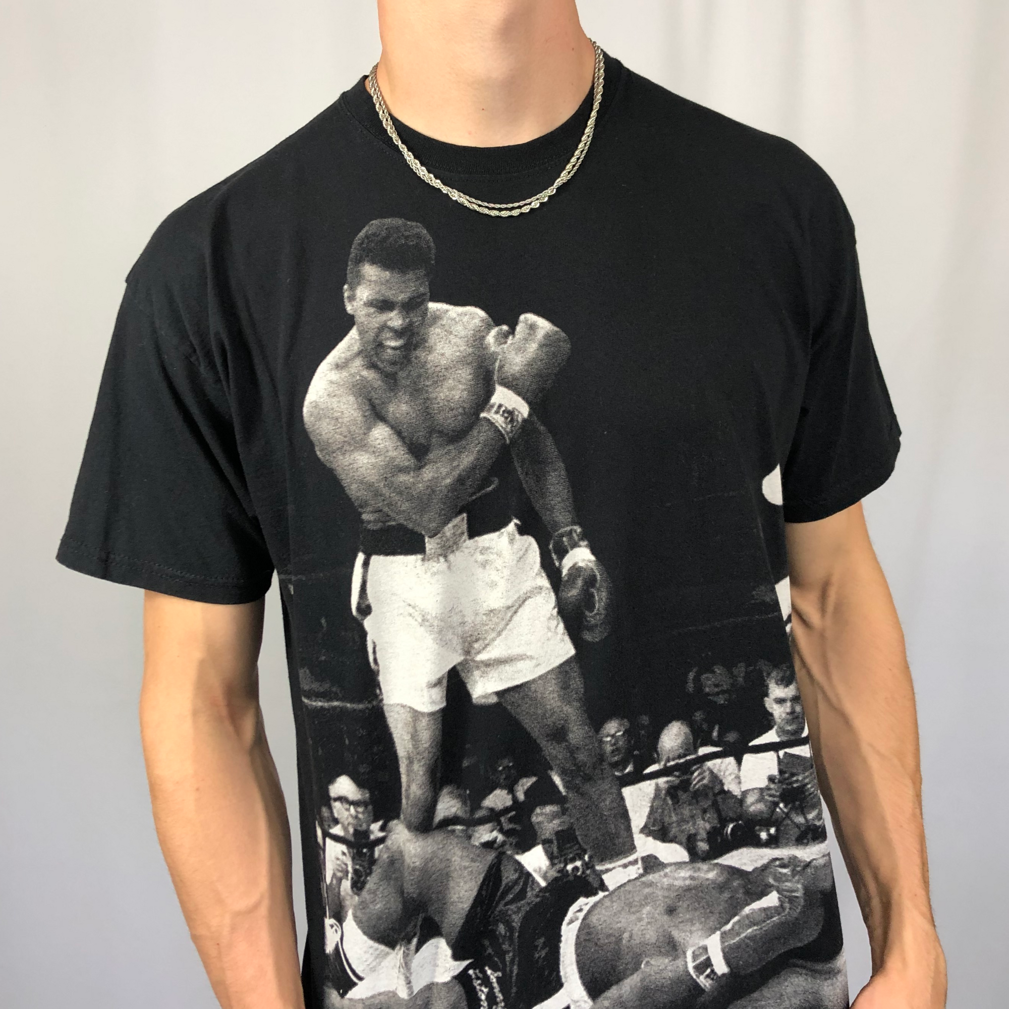 Muhammad Ali Iconic Print Tee - Large - Vintique Clothing