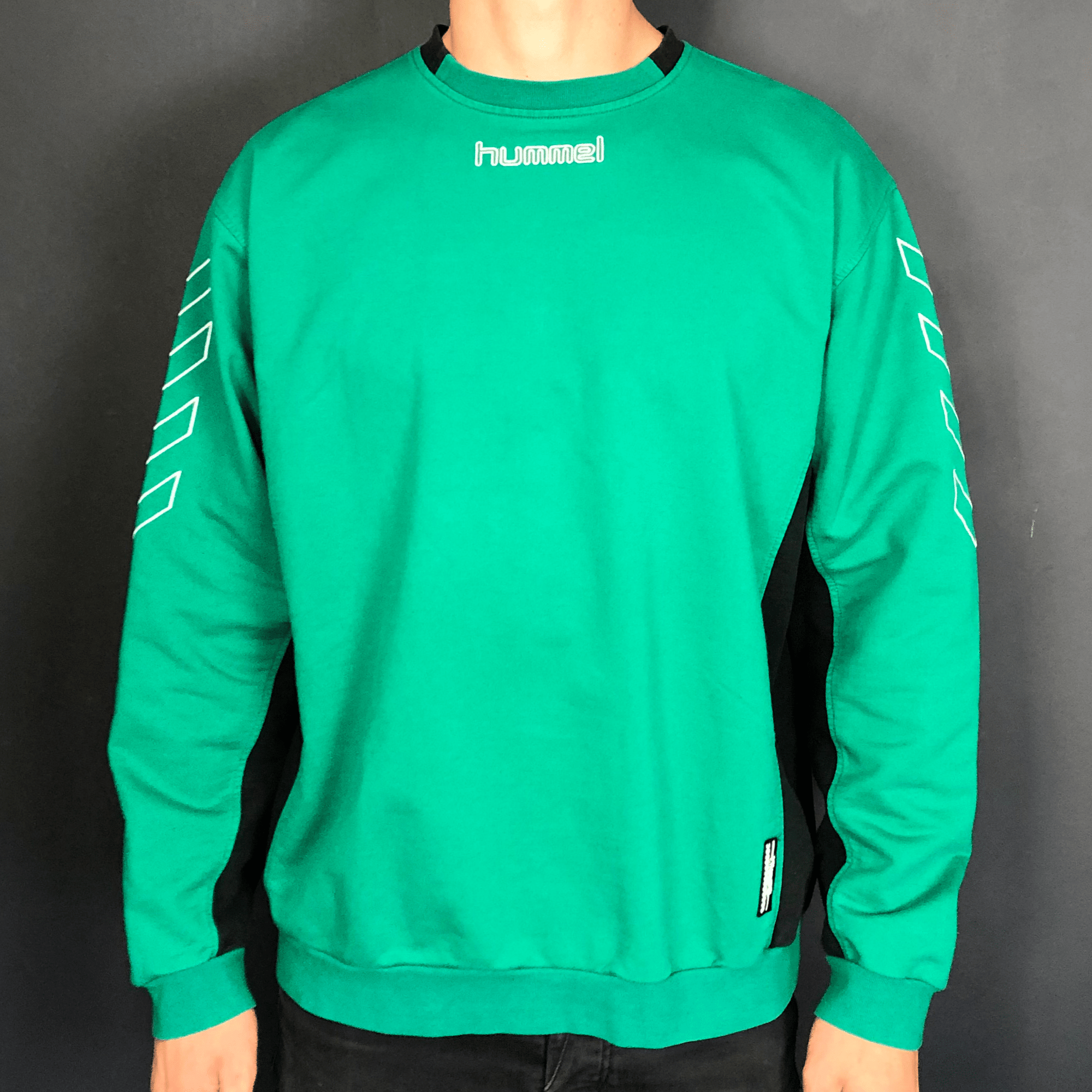 Vintage Hummel Green Sweatshirt - Large - Vintique Clothing