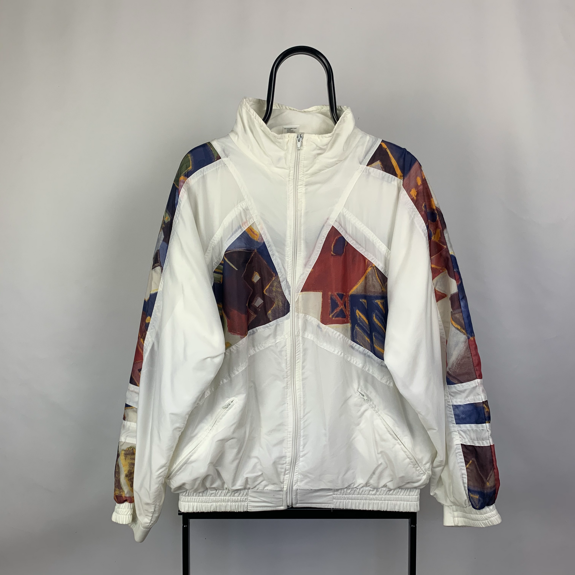 Vintage Tactel Aztec Track Jacket - Men's Medium/Women's Large