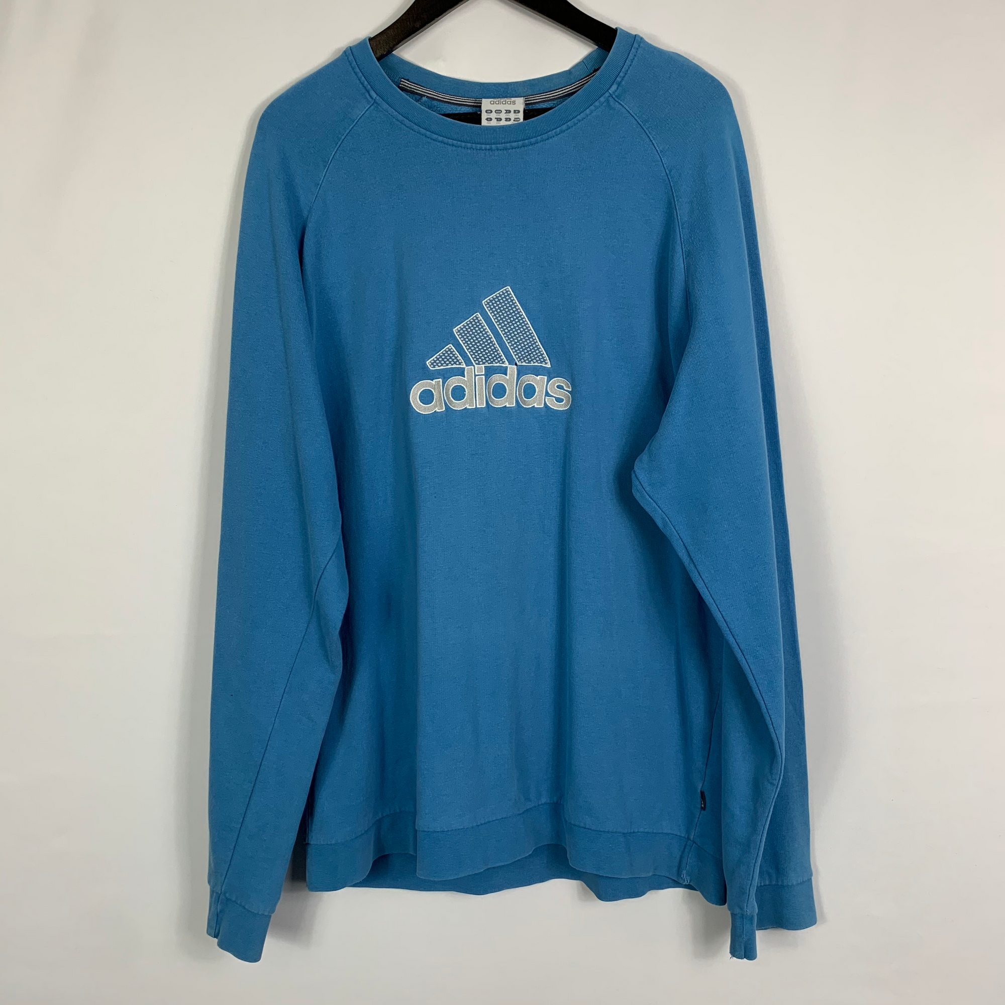 Vintage Adidas Spellout in Sky Blue - Men's XXL/ Women's 3XL