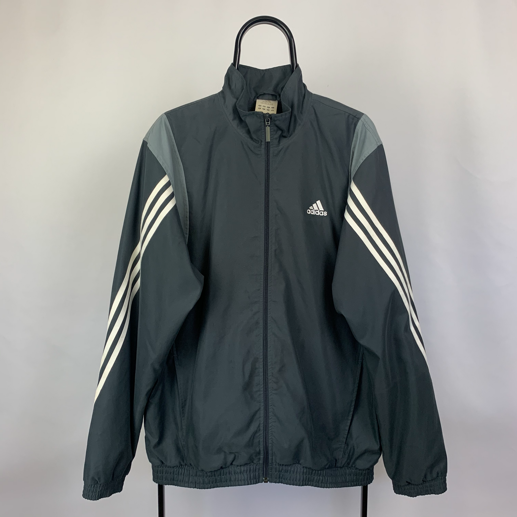 Vintage Adidas Track Jacket in Navy - Men's Large/Women's XL