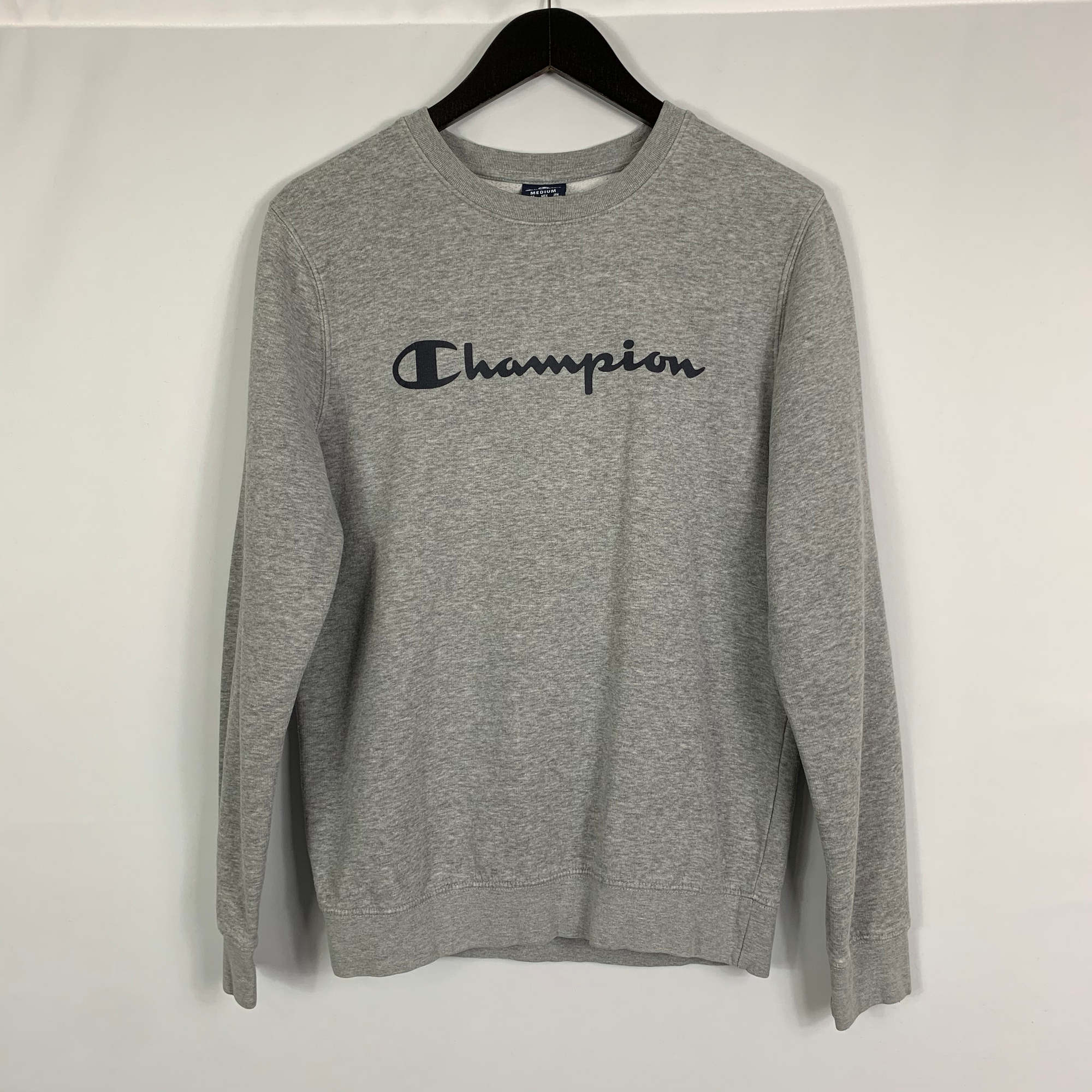 Vintage Champion Spellout Sweatshirt - Men's Medium/ Women's Large
