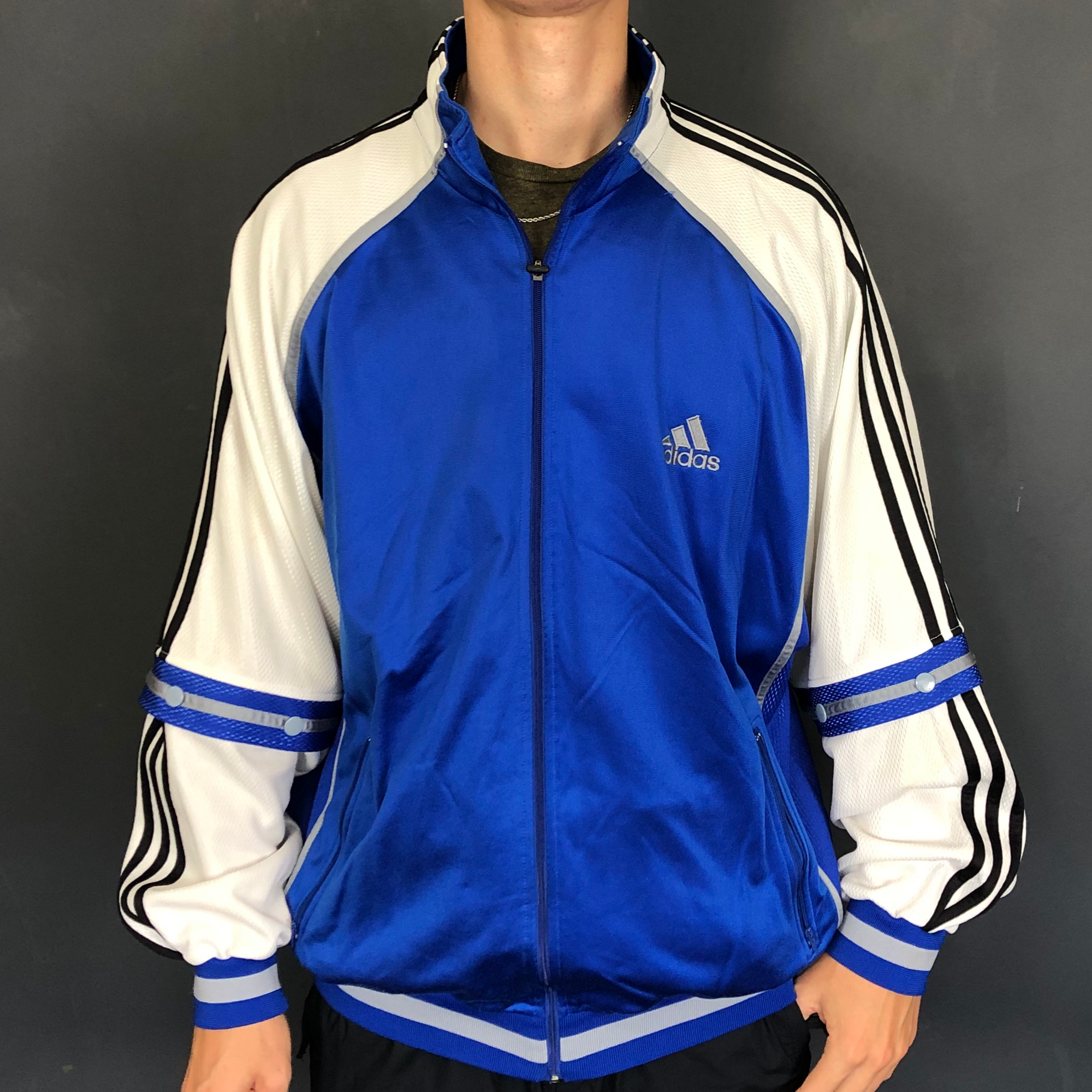 VINTAGE ADIDAS ORIGINALS TRACK JACKET - XL - Vintique Clothing