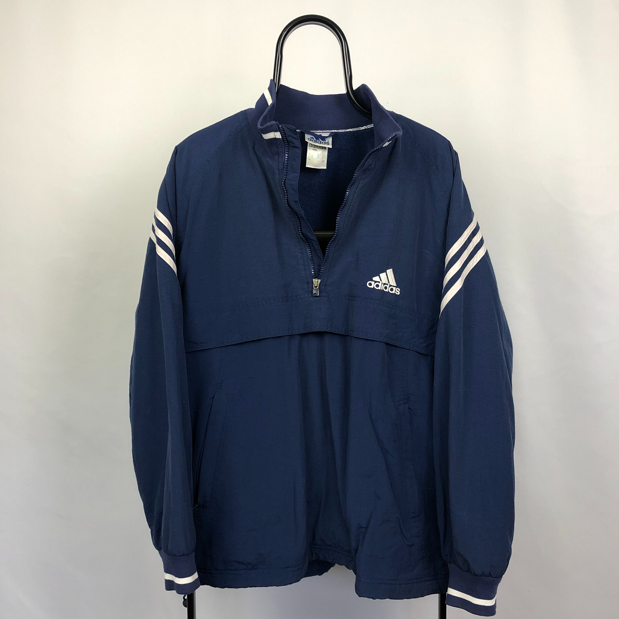 Vintage Adidas Fleece Lined 1/4 Zip - Men's Medium/Women's Large