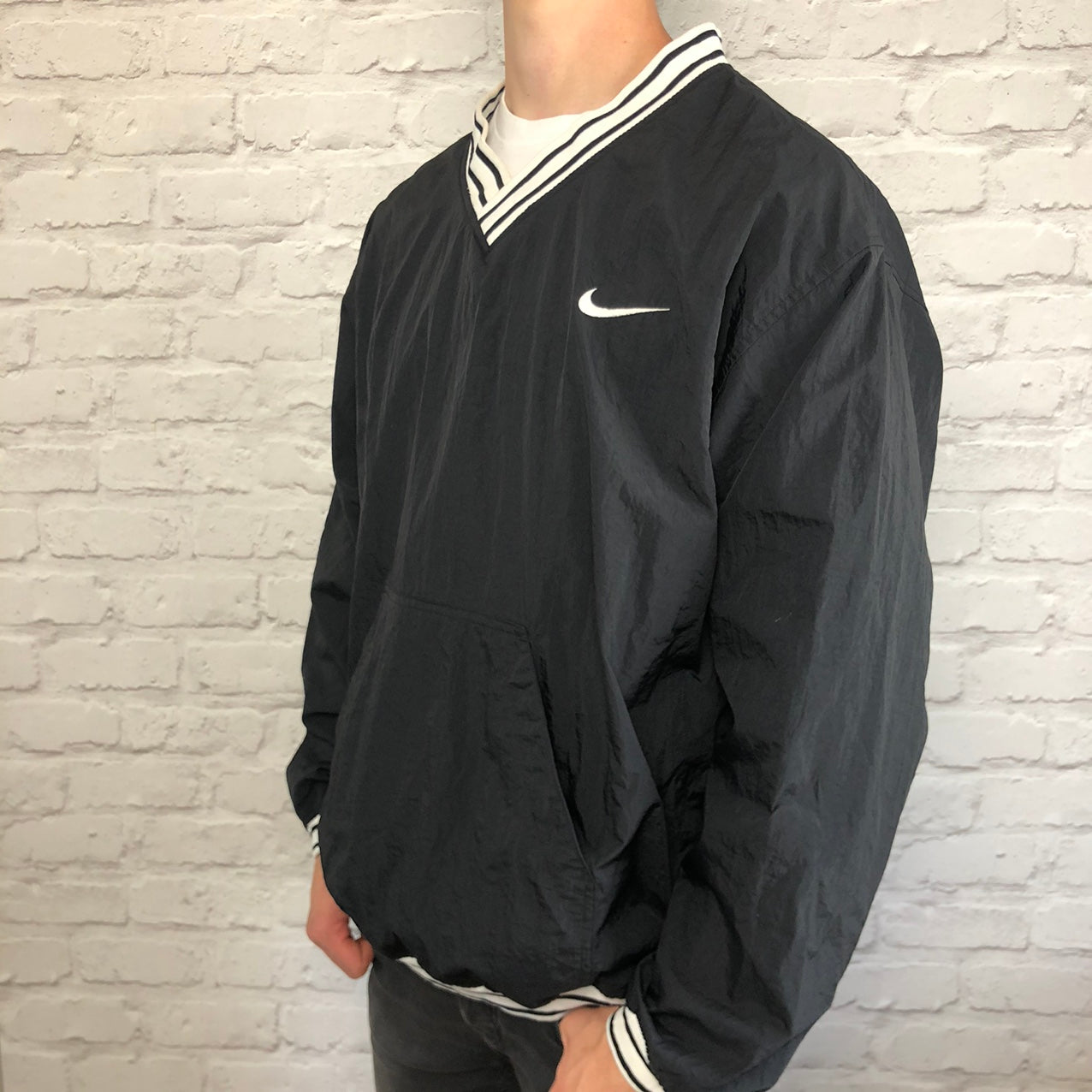 Vintage 90s Nike Nylon Sweatshirt - Large