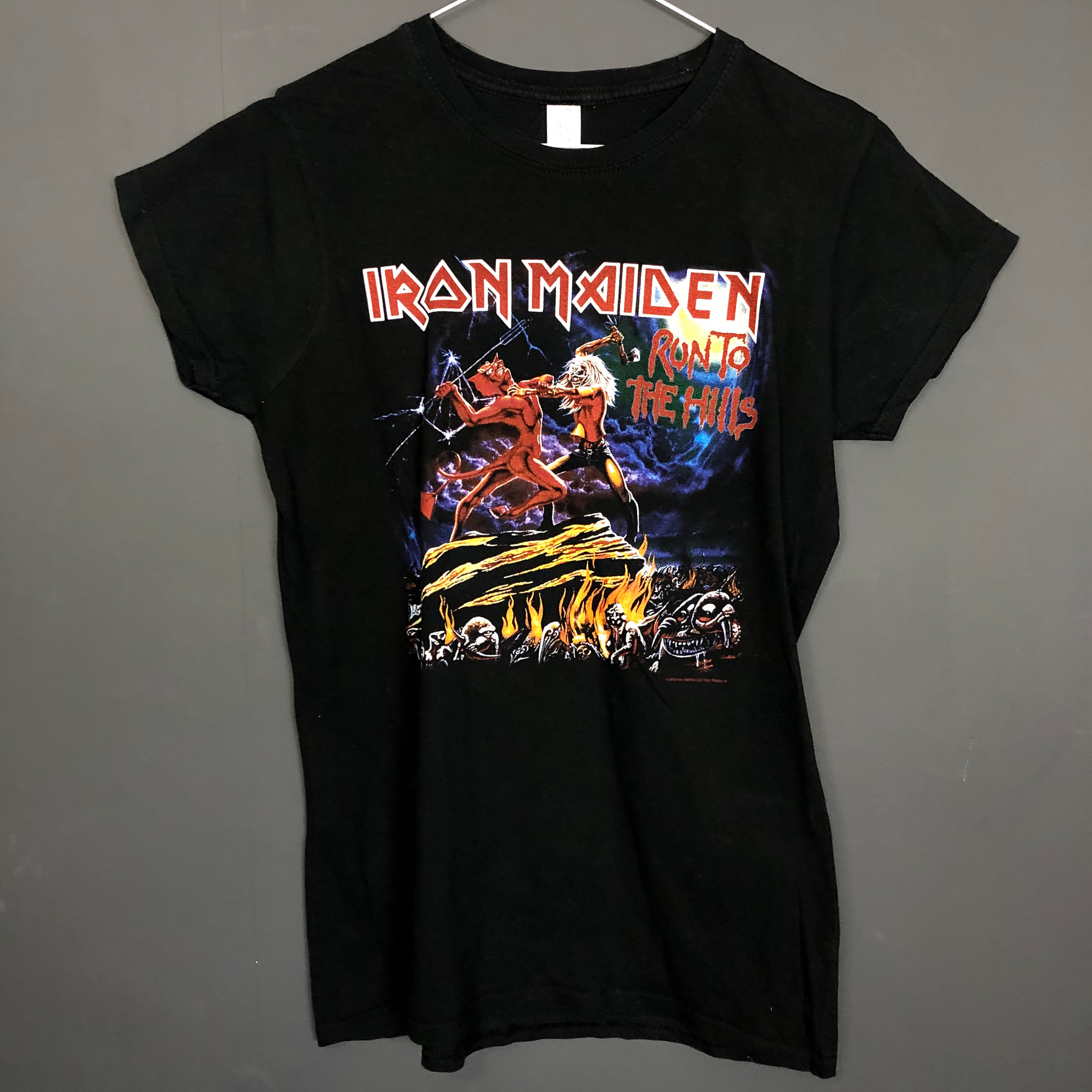 VINTAGE Iron Maiden ROCK BAND / METAL TEE - Women's Medium - Vintique Clothing