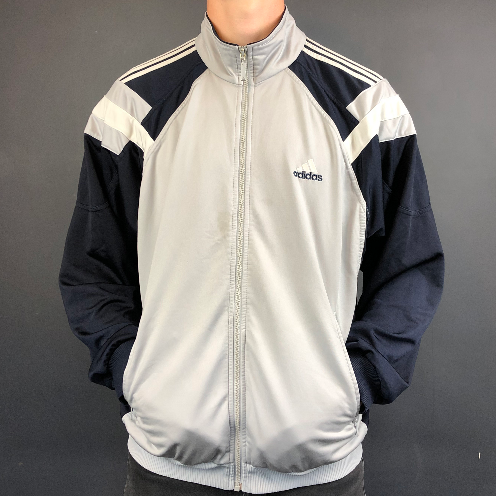 VINTAGE ADIDAS ORIGINALS TRACK JACKET - XL/Large - Vintique Clothing