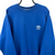 Vintage 80s Adidas Embroidered Small Logo Sweatshirt in Blue - Men's Medium/Women's Large