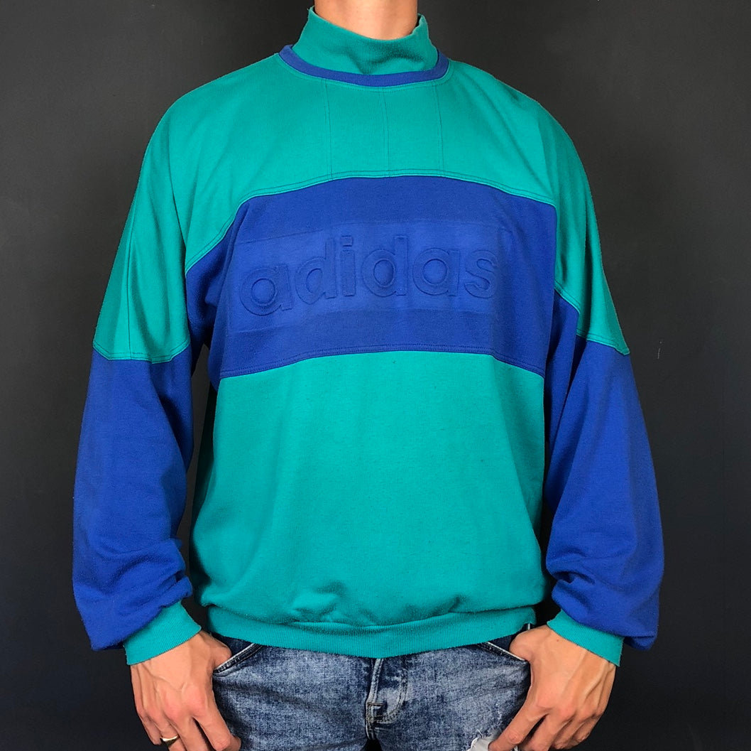 Vintage Adidas Spellout Sweatshirt - Large