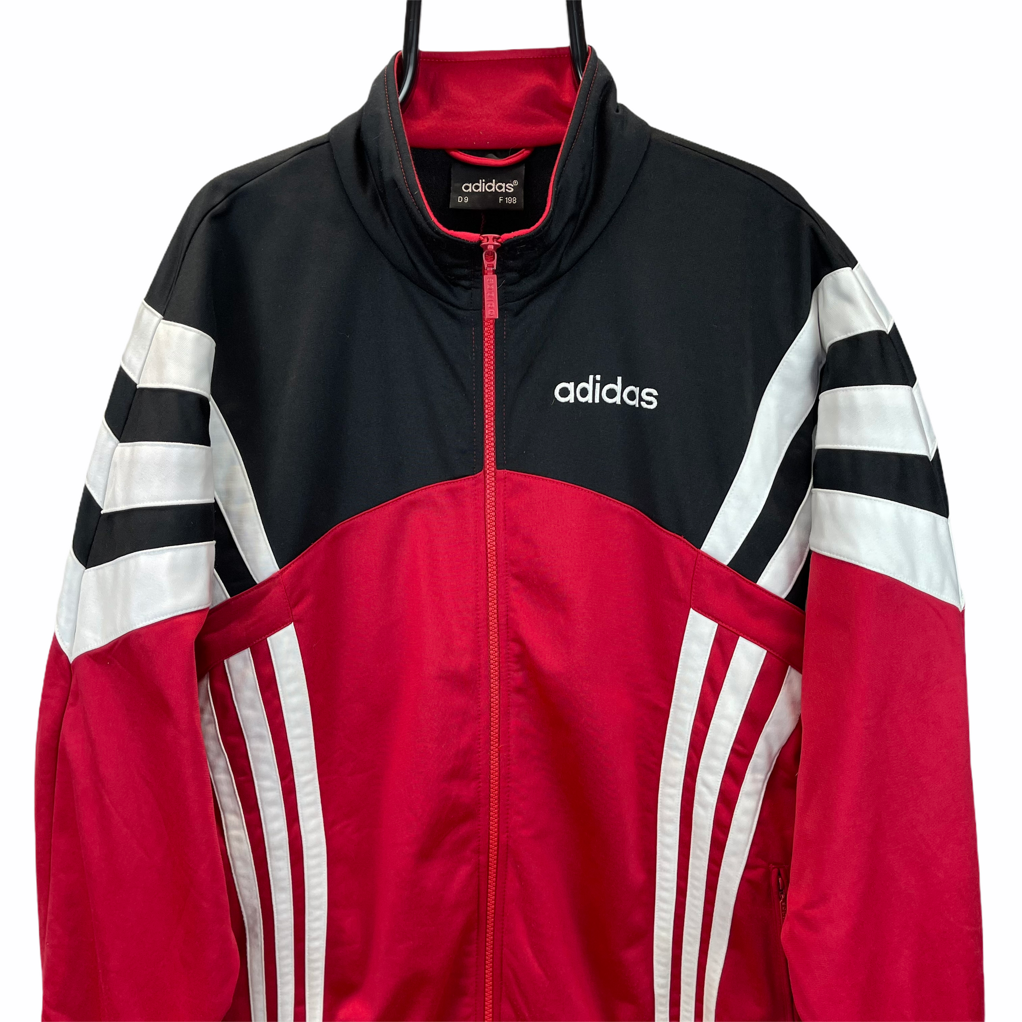 Vintage 80s Adidas Track Jacket in Red, Blue & White-  Men's XL/Women's XXL