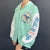 Vintage Button Up Bowling Hoodie - Large - Vintique Clothing