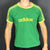 Vintage Adidas T-Shirt in Green & Yellow - Medium - Vintique Clothing
