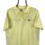 VINTAGE NIKE EMBROIDERED SMALL LOGO POLO SHIRT IN LEMON YELLOW - MEN'S LARGE/WOMEN'S XL