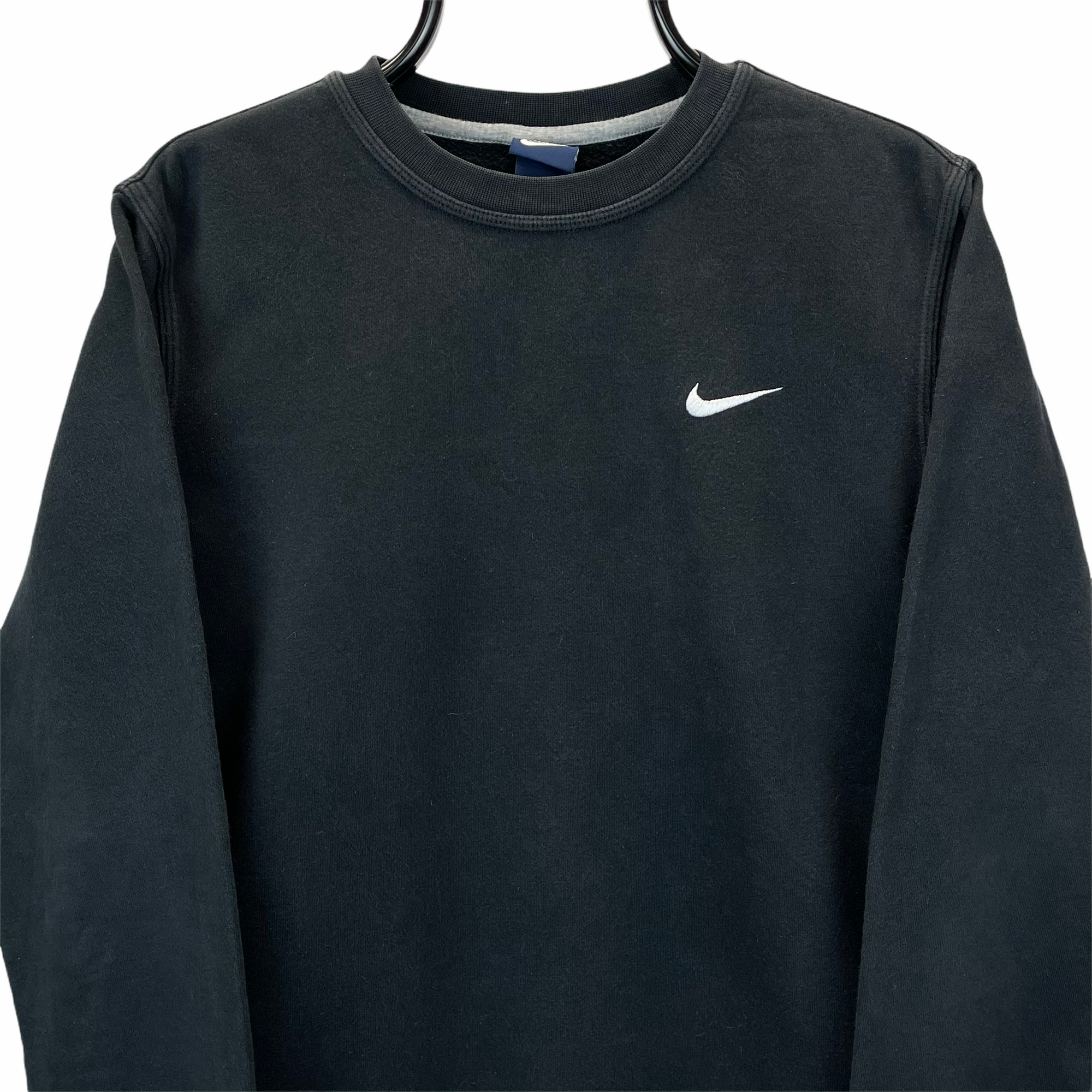 Nike Embroidered Small Logo Sweatshirt in Black - Men's Small/Women's Medium