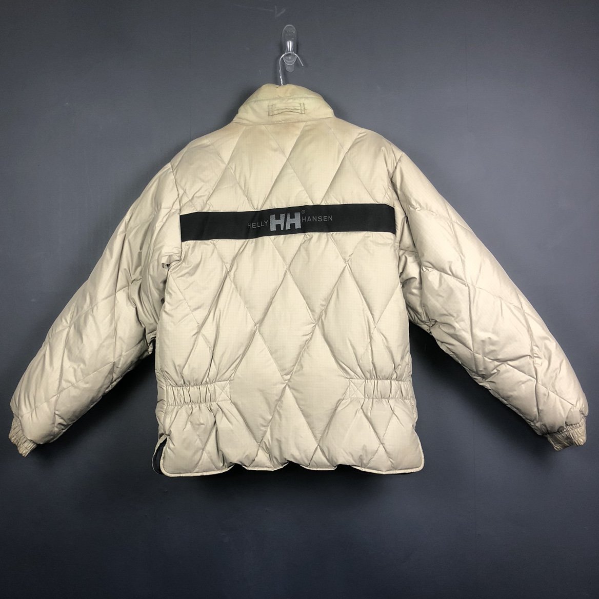 Vintage Helly Hansen Reversible Puffer Jacket in Beige & Black - Women's Medium - Vintique Clothing