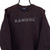 VINTAGE 90S KANGOL KNITTED SWEATER IN BROWN - MEN'S SMALL/WOMEN'S MEDIUM