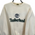 Vintage 90s Timberland Spellout Sweatshirt in Beige & Green - Men's Medium/Women's Large