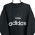 Vintage 90s Adidas Spellout Sweatshirt in Black & White - Men's Large/Women's XL
