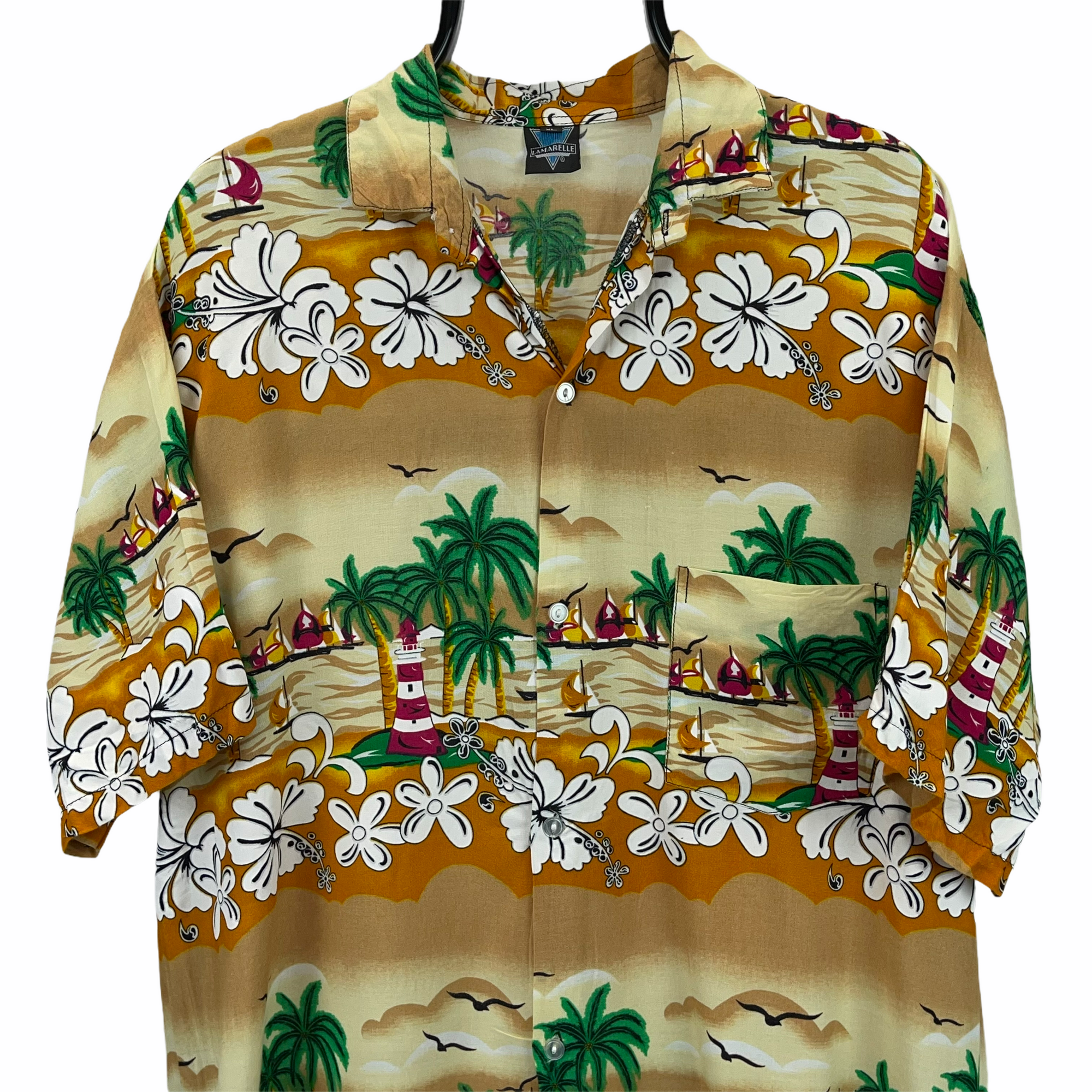 Vintage Tropical Print Shirt - Men's Large/Women's XL