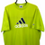 VINTAGE 90S ADIDAS SPELLOUT TEE IN LIME GREEN - MEN'S XL/WOMEN'S XXL