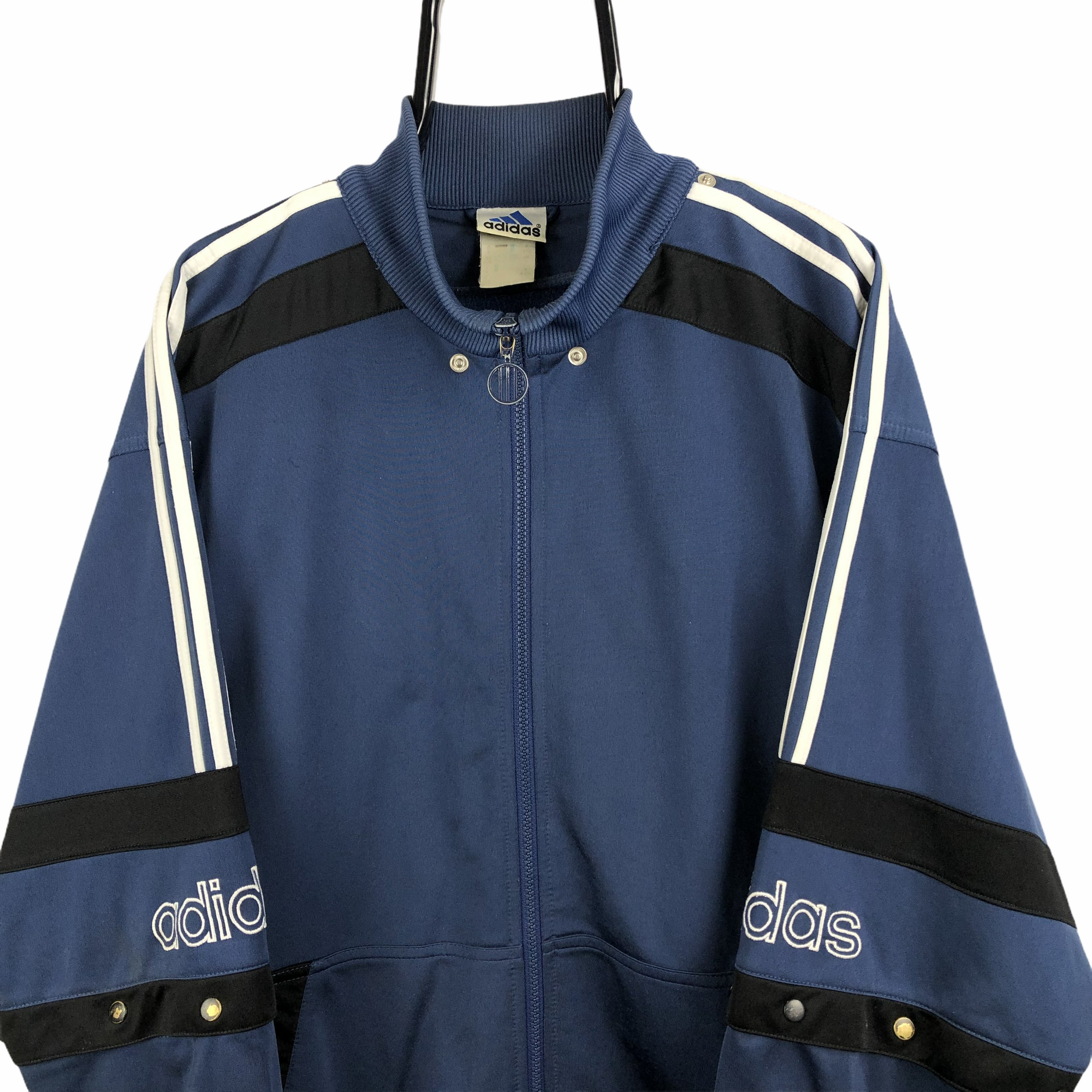 Vintage 90s Adidas Spellout Track Jacket - Men's Large/Women's XL