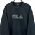 Vintage Fila Spellout Sweatshirt in Black & White - Men's XL/Women's XXL