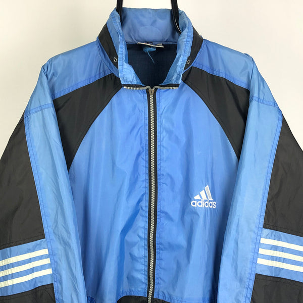 Vintage Adidas Track Jacket in Baby Blue Men's Large/Women's XL