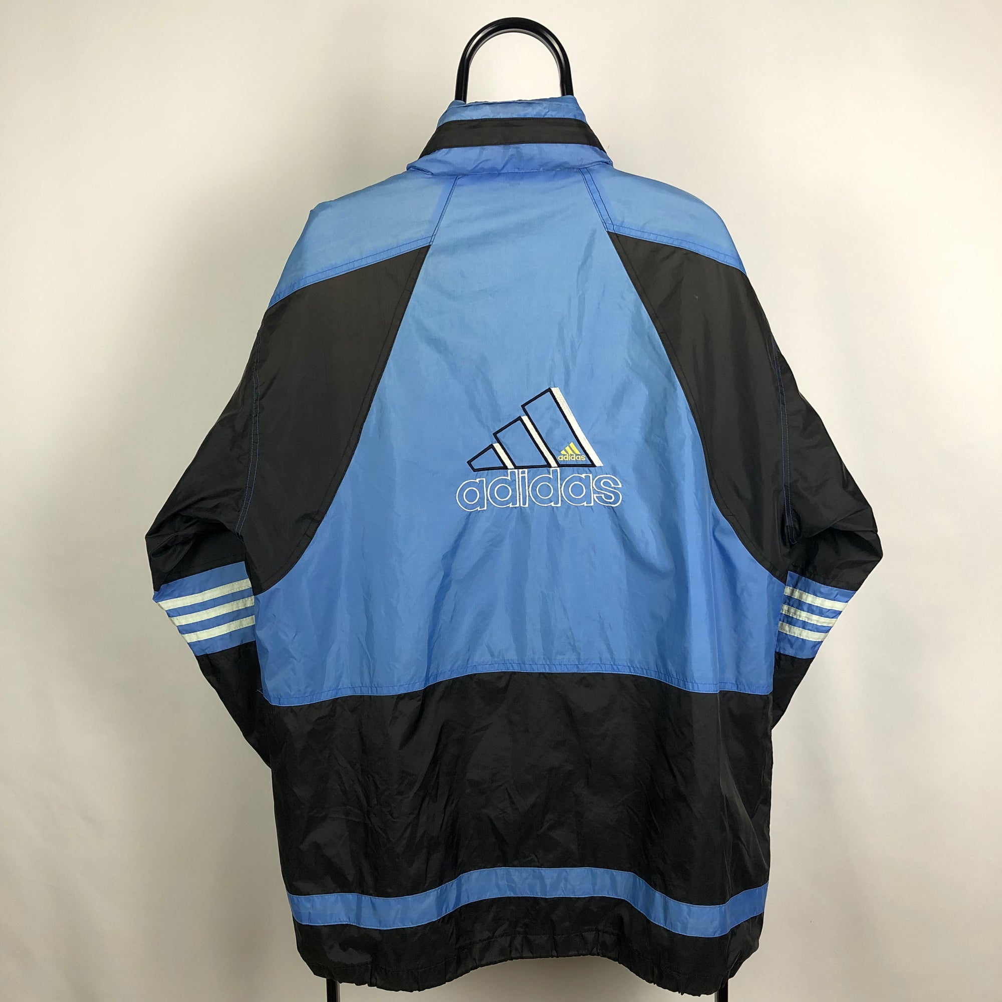 Vintage Adidas Track Jacket in Baby Blue - Men's Large/Women's XL