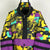 Vintage Crazy Print Half Zip Jacket - Men's Large/Women's XL