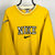Vintage 90s Nike Spellout Sweatshirt in Mustard Yellow - Men's XL/Women's XXL