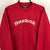 Vintage Reebok Spellout Sweatshirt in Red - Men's XS/Women's Small
