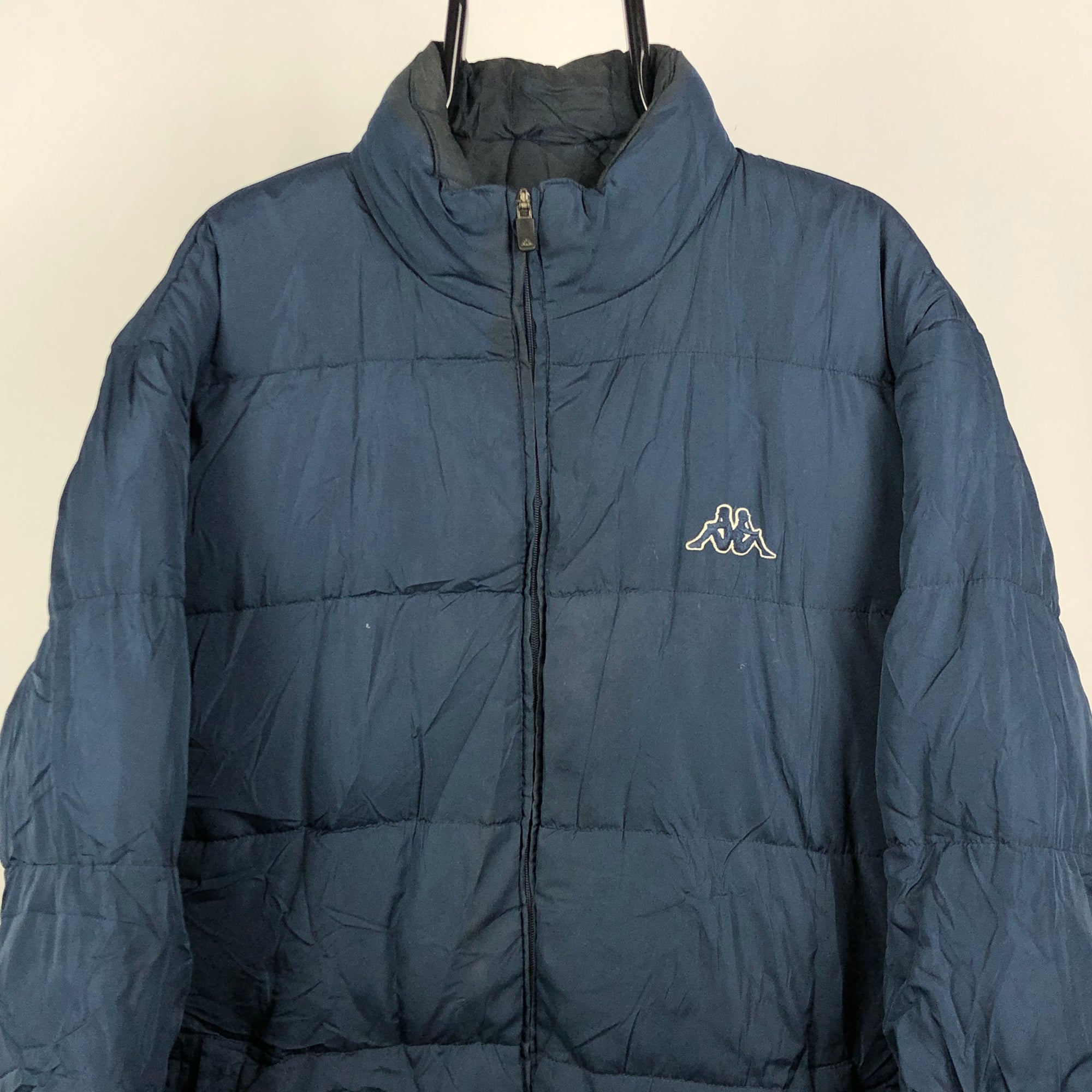 Vintage Kappa Puffer Jacket in Navy - Men's XL/Women's XXL