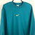 Nike Embroidered Centre Swoosh Sweatshirt in Petrol Blue/Bronze - Men's Medium/Women's Large