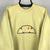 Vintage Elllesse Spellout Sweatshirt in Beige/Yellow - Men's Small/Women's Medium