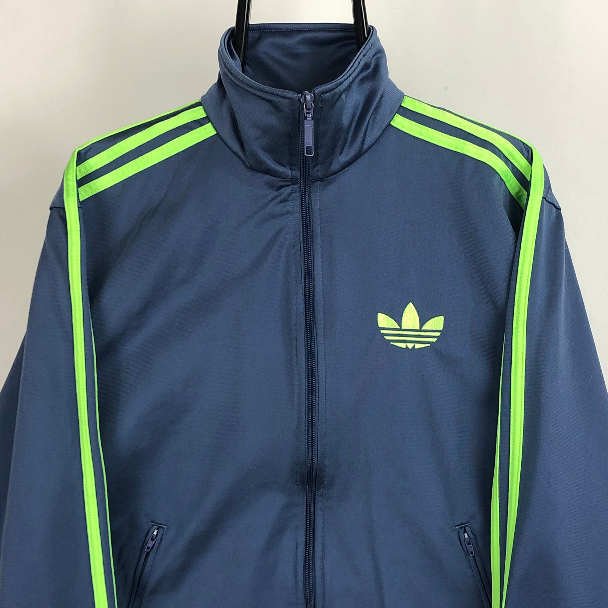 Adidas Originals Track Jacket in Petrol Blue/Green - Men's Small/Women's Medium