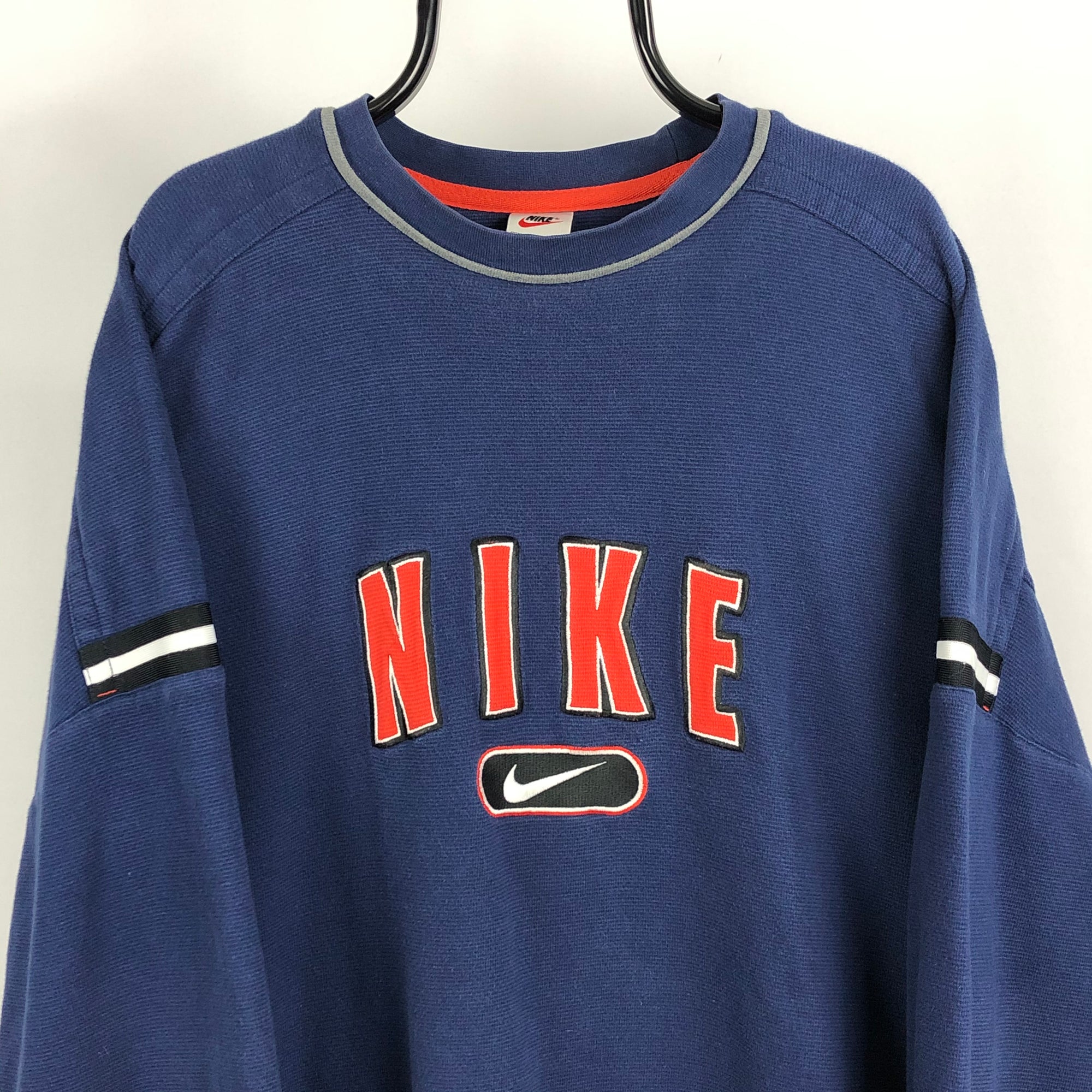 Vintage 90s Nike Spellout in Navy/Red - Men's XL/Women's XXL