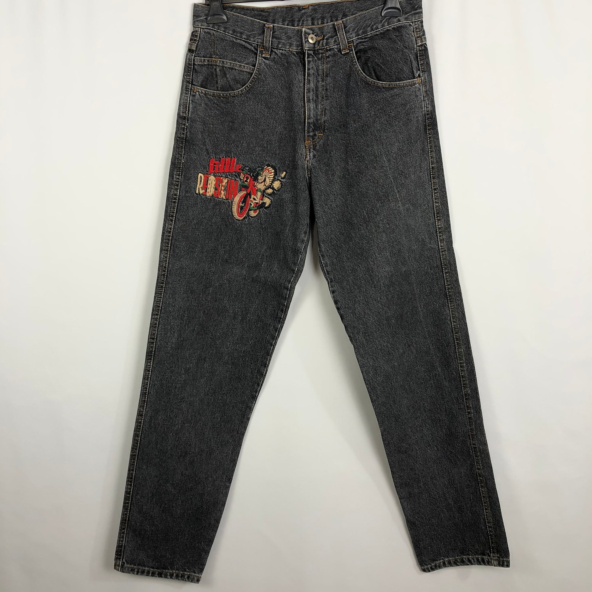 Vintage 90s Hobby Redskins Black Jeans - W34