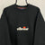 Vintage 90s Ellesse Spellout Sweatshirt in Black - Men's Small/Women's Medium