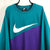 Nike Big Swoosh Sweatshirt in Purple/Teal - Men's XXL/Women's XXXL