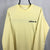 Vintage Adidas Small Spellout Sweatshirt in Lemon Yellow - Men's Medium/Women's Large